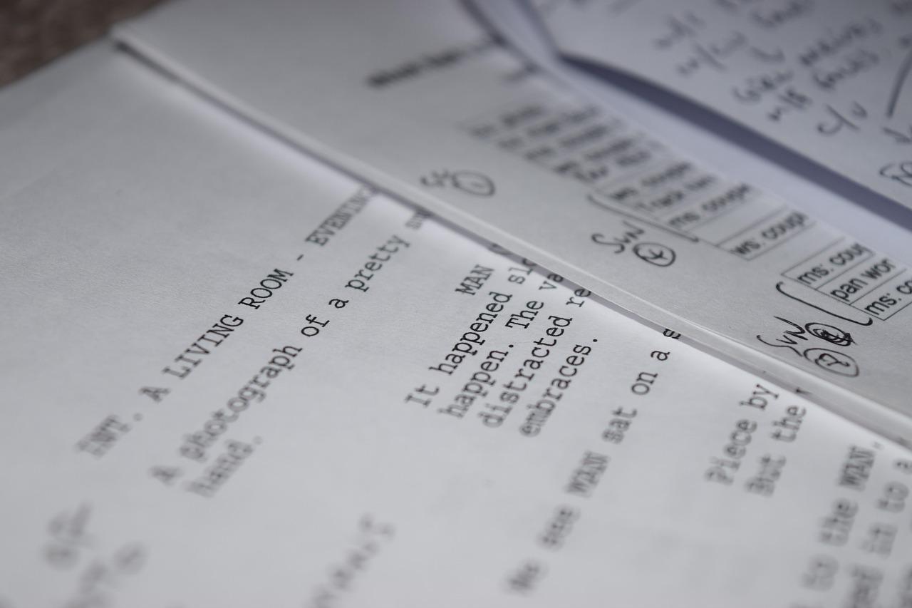 Definition and format of a screenplay